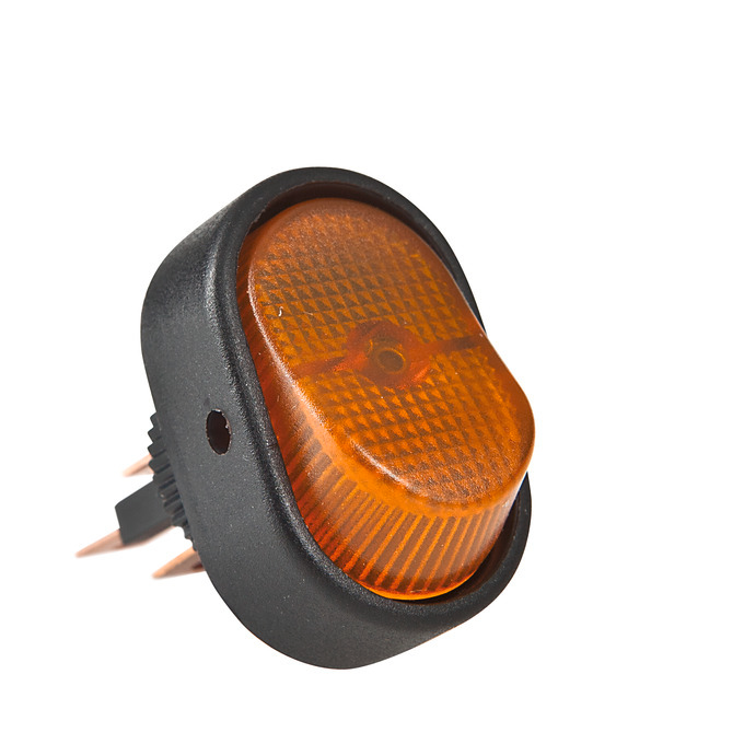 12 V on/off switch with orange indicator light