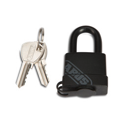 U-lock with a hard plastic coating